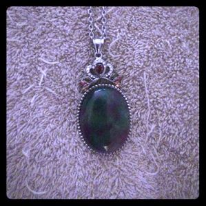 Green good luck pendant